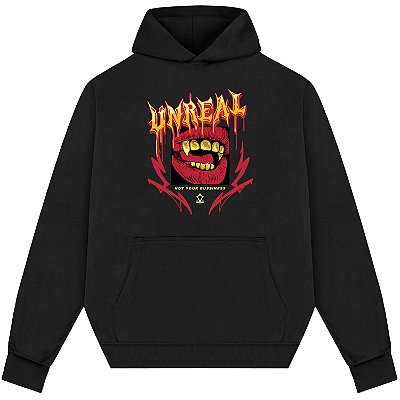 Blusão Blusa de Moletom Canguru Streetwear - The Unreal Front