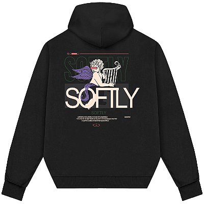 Blusão Blusa de Moletom Canguru Streetwear - Softly Back