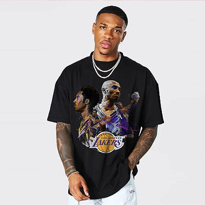 Camiseta Oversized Streetwear Masculino/Feminino Kobe Bryant - Preto