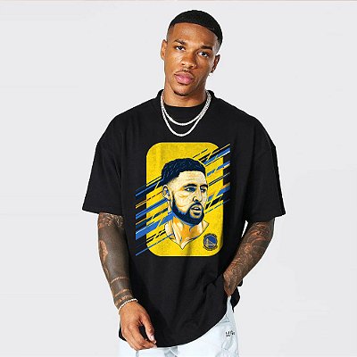 Camiseta Oversized Streetwear Masculino/Feminino K Thompson - Preto
