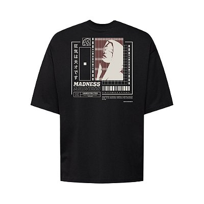 Camiseta Oversized Streetwear Masculina Estampa Costas Madness Unrestrict
