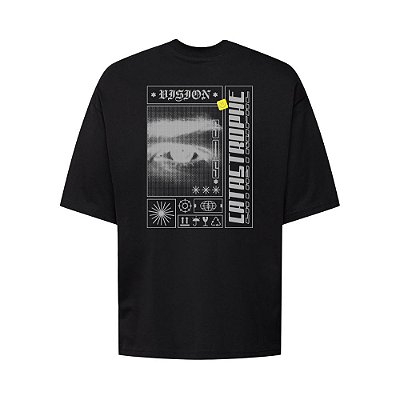 Camiseta Oversized Streetwear Masculina Estampa Costas Catastrophe