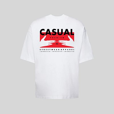 Camiseta Oversized Streetwear Masculina Estampa Costas Casual Premium