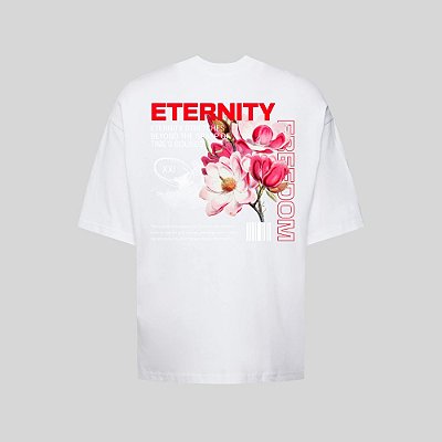 Camiseta Oversized Streetwear Masculina Estampa Costas Eternity