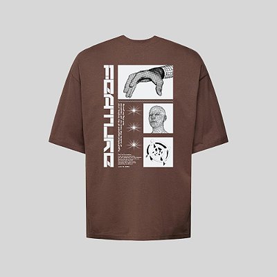 Camiseta Oversized Streetwear Masculina Estampa Costas Frature