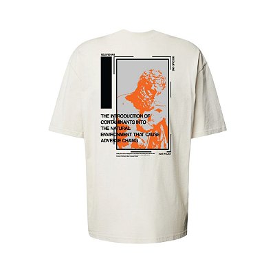 Camiseta Oversized Streetwear Masculina Estampa Costas Introduction Contaminant