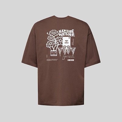 Camiseta Oversized Streetwear Masculina Estampa Costas Nature Nature