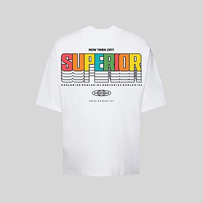 Camiseta Oversized Streetwear Masculina Estampa Costas Superior