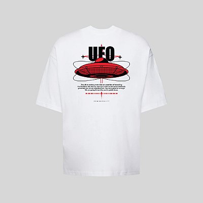 Camiseta Oversized Streetwear Masculina Estampa Costas Ufology