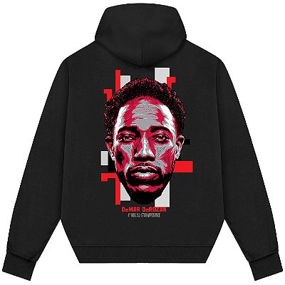 Blusão Moletom Streetwear Basquete Masculino Feminino DeMar DeRozan All Star - Preto