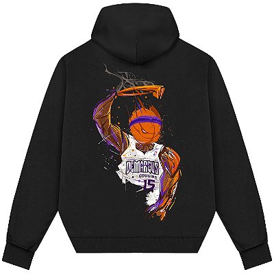 Blusão Moletom Streetwear Basquete Masculino Feminino DeMarcus Cousins - Preto