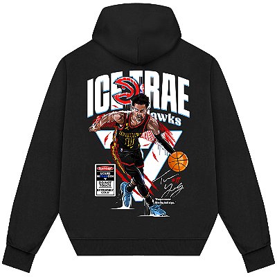 Blusão Moletom Streetwear Basquete Masculino Feminino Trae Young Ice Trae - Preto