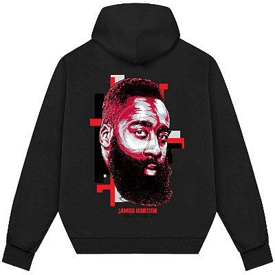 Blusão Moletom Streetwear Basquete Masculino Feminino James Harden All Star - Preto