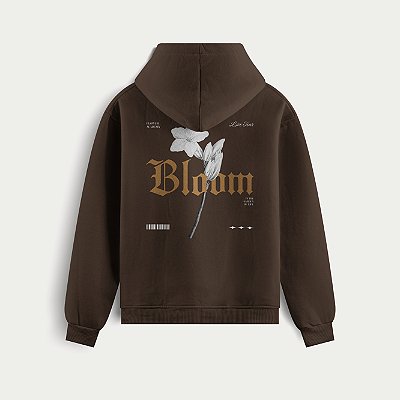 Moletom Canguru Blusa de Frio Unissex Estampa Streetwear Bloom