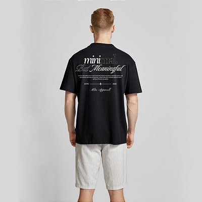 Camiseta Streetwear Masculina 100% Algodão Fio 30.1 - Minimal