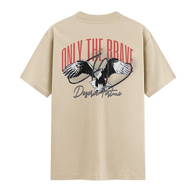 Camiseta Streetwear Masculina 100% Algodão Fio 30.1 - ONLY THE BRAVE 52