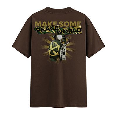 Camiseta Streetwear Masculina 100% Algodão Fio 30.1 - PEACE WORLD 56