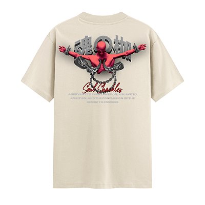 Camiseta Streetwear Masculina 100% Algodão Fio 30.1 - SOUL SHACKLES 60