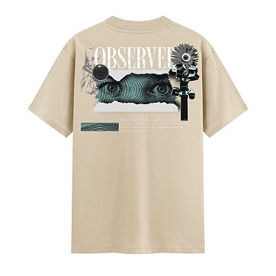 Camiseta Streetwear Masculina 100% Algodão Fio 30.1 - OBSERVER 82