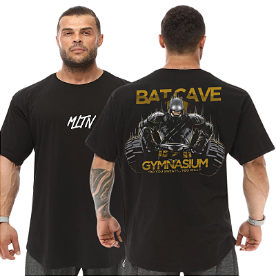 Camiseta Oversized Masculina Larga Para Treino e Academia - Batman Gym