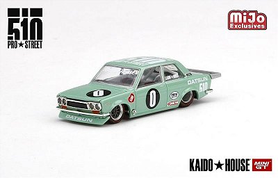 Datsun 510 Pro Street KDO510 Kaido House 1:64 Mini GT Verde
