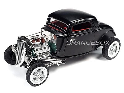 Ford 3 Janelas 1934 High Boy Hot Rod 1:18 Autoworld