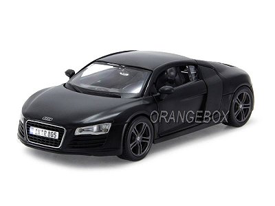 Audi R8 Maisto 1:24 Preto Fosco