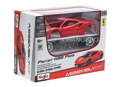 Kit Montar Ferrari 488 Pista 1:24 Maisto Vermelho