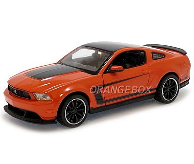 Ford Mustang Boss 302 2011 Maisto 1:24 Laranja