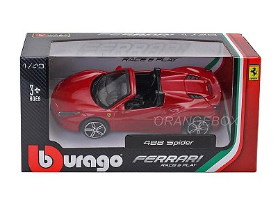 Ferrari 488 Spider Bburago 1:43 Vermelho