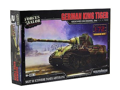 Model Kit Tanque German King Tiger Henschel Turret (Ardennes 1944) 1:72 Forces of Valor