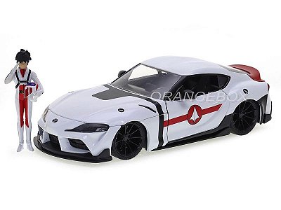 Toyota Supra 2020 Rick Hunter Jada Toys 1:24 + Figura Robotech