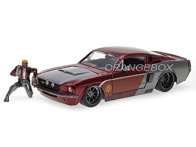 Ford Mustang Shelby GT-500 1967 Guardiões da Galáxia Jada Toys 1:24 + Figura Star-Lord