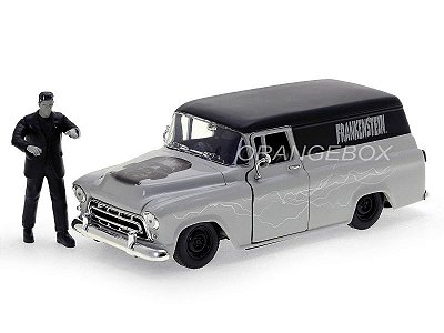 Chevrolet Suburban 1957 + Figura Frankenstein Universal Monsters 1:24 Jada Toys