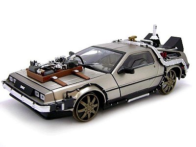 Delorean de Volta para o Futuro 3 Railroad Sunstar 1:18