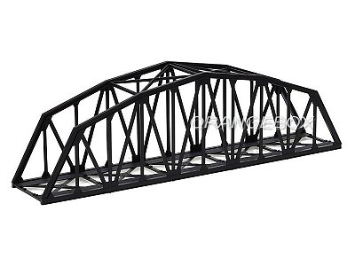 Ponte Metálica em Arco 330MM 1:87 HO Frateschi - 1510