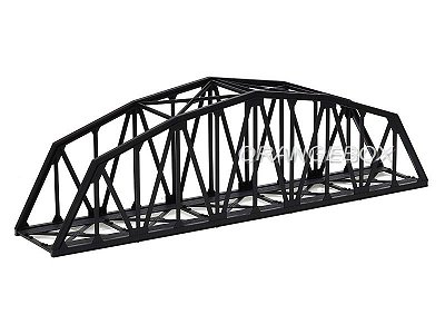 Ponte Metálica em Arco 330MM 1:87 HO Frateschi - 1510