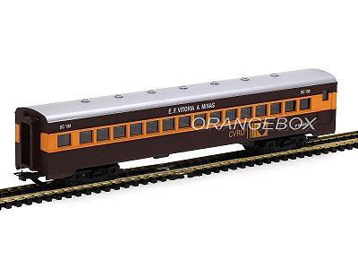 Carro de Passageiros 2A Classe Aço Carbono CVRD 1:87 HO Frateschi - 2487