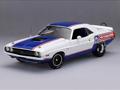 Dodge 426 HEMI Challenger R/T 1971 Drag Pak Edição Limitada 1:18 Acme