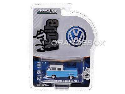 Volkswagen Kombi Type 2 T2 1968 Double Cab 1:64 Greenlight