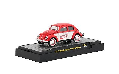 Volkswagen Fusca Beetle Deluxe European 1953 Coca Cola HOBBY ONLY DE01 M2 Machines 1:64