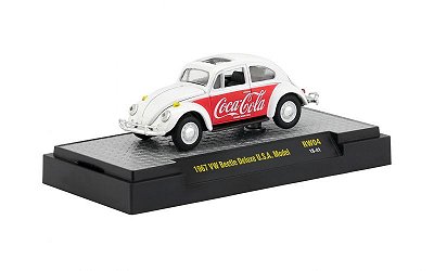 Volkswagen Fusca Beetle Deluxe USA Model 1967 Coca Cola HOBBY ONLY RW04 M2 Machines 1:64