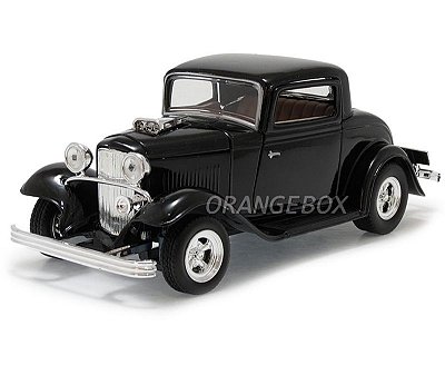 Ford Coupe 1932 1:24 Motormax Preto