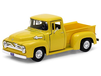 Ford F100 Pick-Up 1955 Motormax 1:24 Amarelo