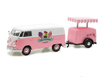 Volkswagen Kombi T1 Pick-Up Delivery + Trailer Ice Cream 1:24 Motormax