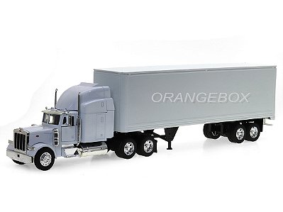 Caminhão Peterbilt 379 + Carreta Baú 1:32 New Ray