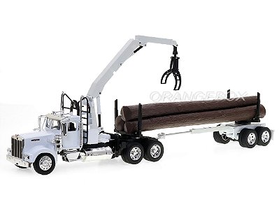 Caminhão Kenworth W900 Munk + Carreta e Madeira 1:32 New Ray