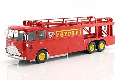 Fiat Bartoletti 306/2 Renntransporter Ferrari JCB Racing 1:18 Norev