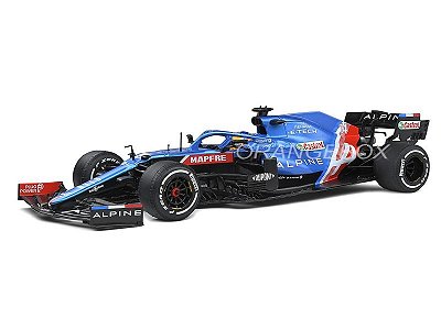 Fórmula 1 Alpine A521 Fernando Alonso Gp Portugal 2021 1:18 Solido