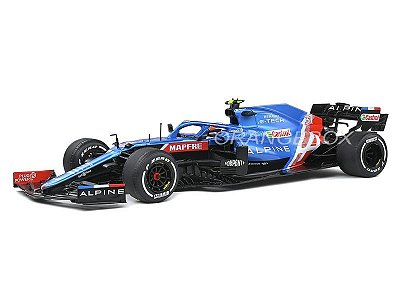 Fórmula 1 Alpine A521 Esteban Ocon Vencedor Gp Hungria 2021 1:18 Solido